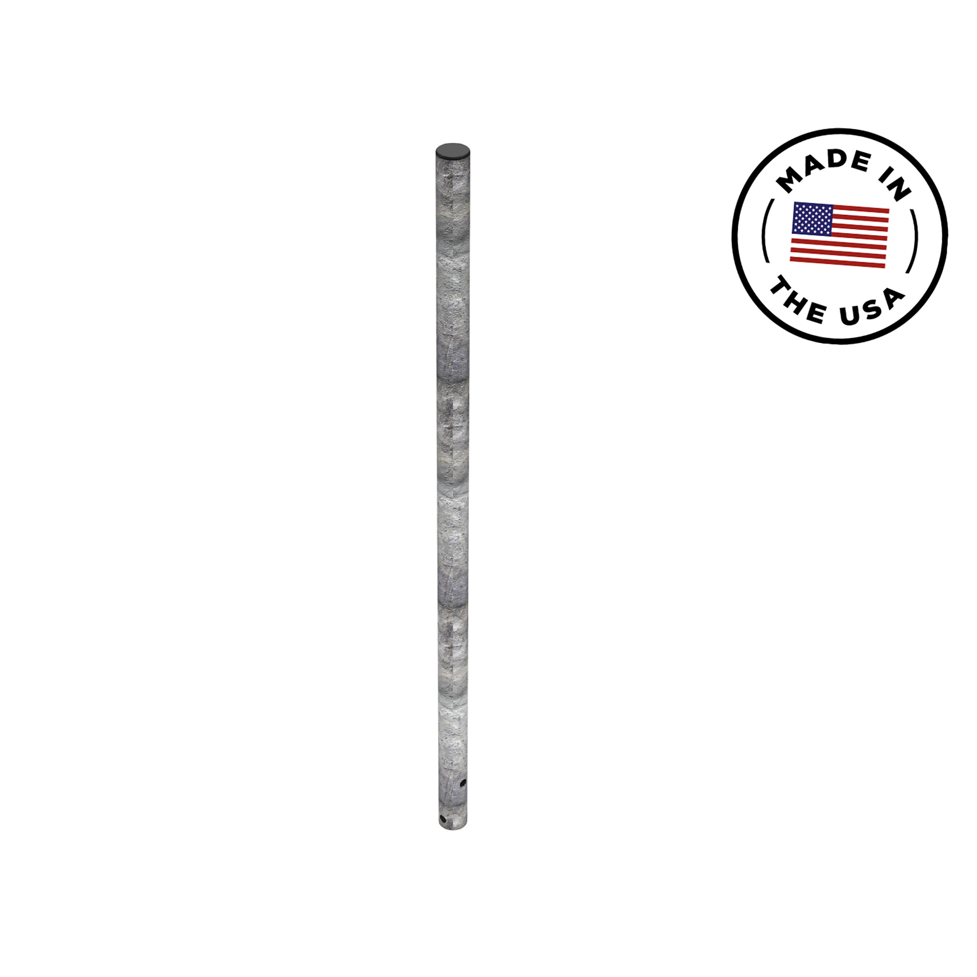 Safety Rail Co. Self-Closing Gate Hitch Post — Galvanized — OSHA Compliant — Made in USA